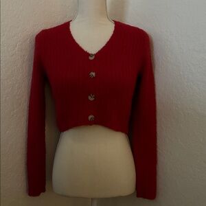 Art Class Red Women's Cardigan